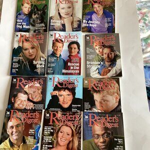 Bundle of Readers Digest Magazines 12 Issues 2000 Collectable